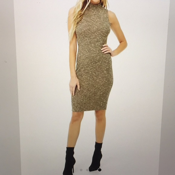 🌷NWT!! MARLED RIBBED KNIT MIDI DRESS - Picture 4 of 8